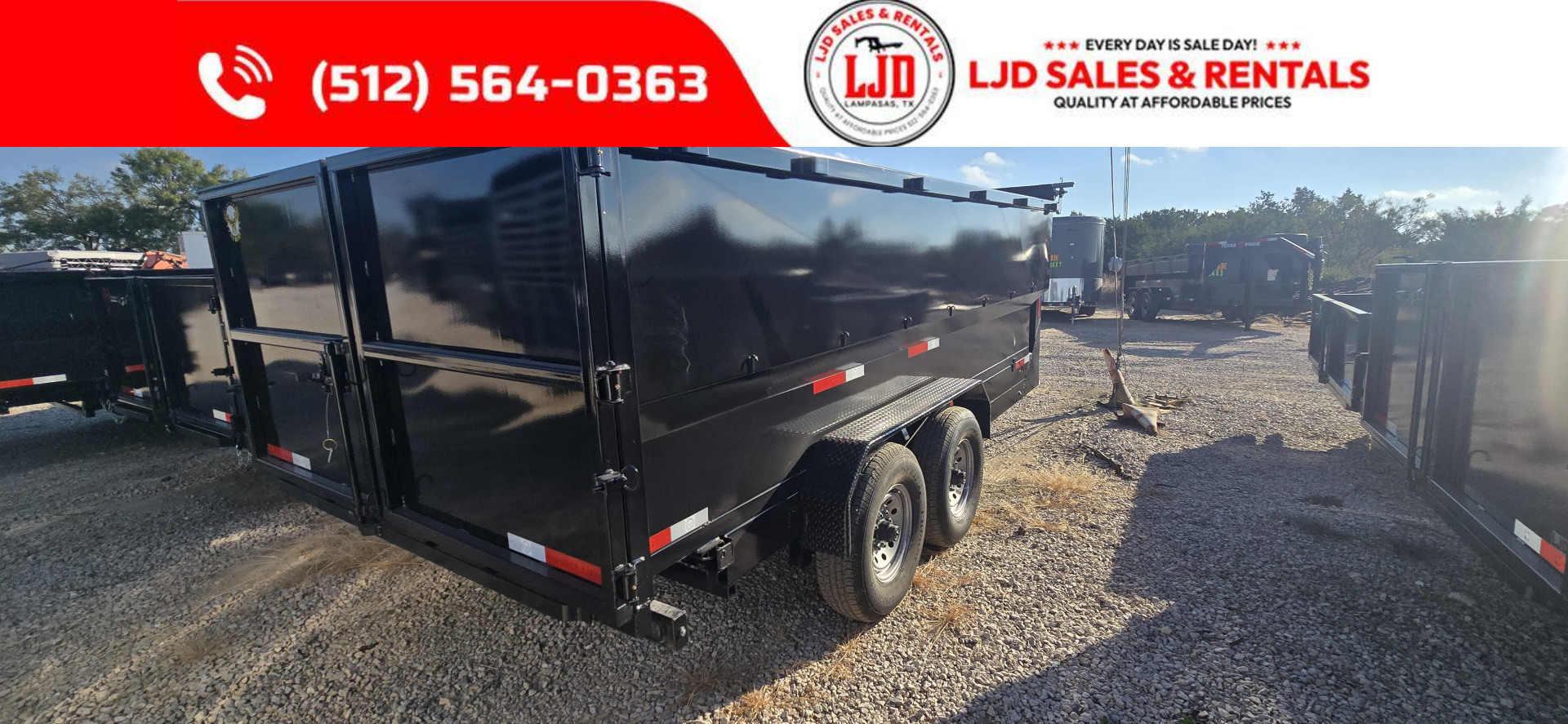 New 2026 US Built - Gooseneck - Dump Trailer - 16K GVWR - 16' x 4' -