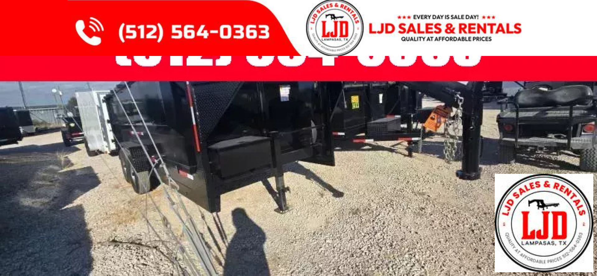 New 2026 US Built - Gooseneck - Dump Trailer - 16K GVWR - 16' x 4' -