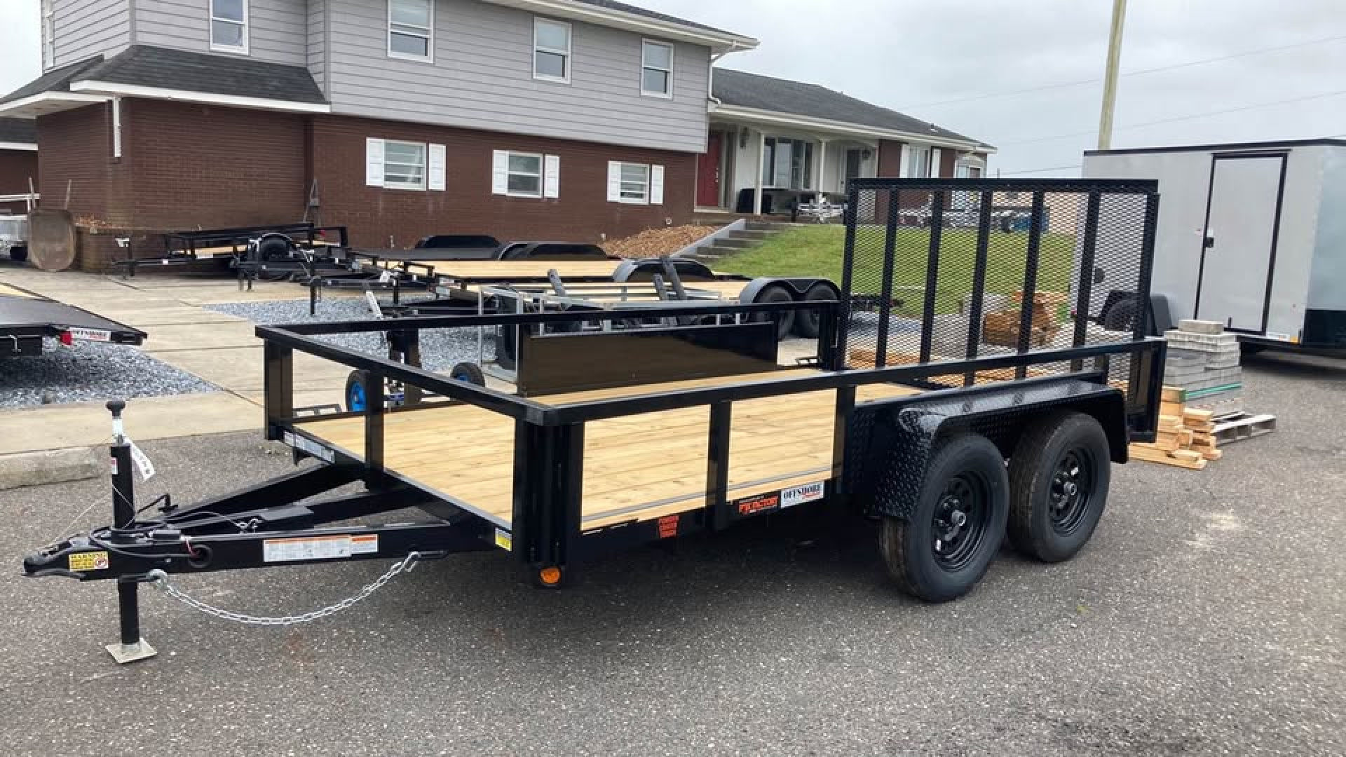 New 2026 Quality Steel and Aluminum 7x12 Utility Trailer