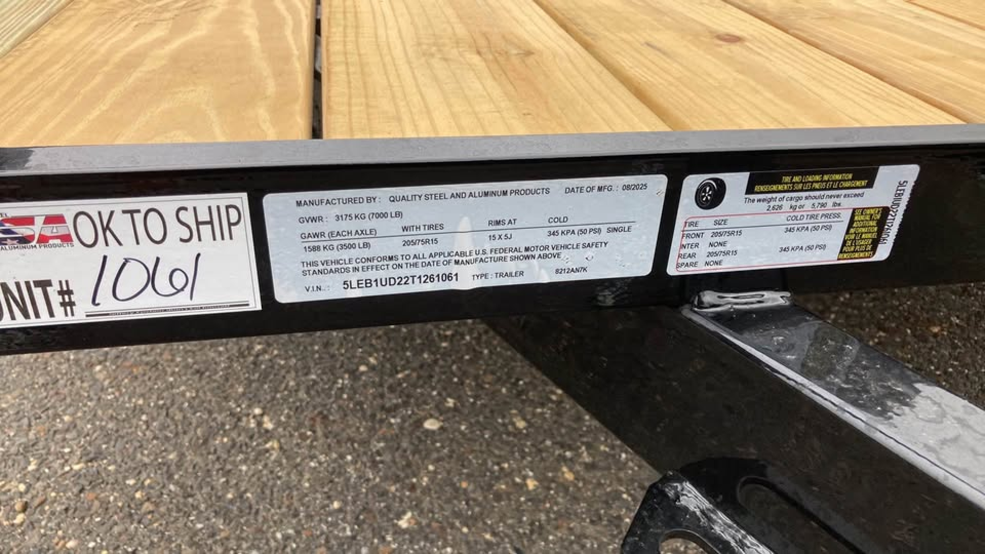 New 2026 Quality Steel and Aluminum 7x12 Utility Trailer