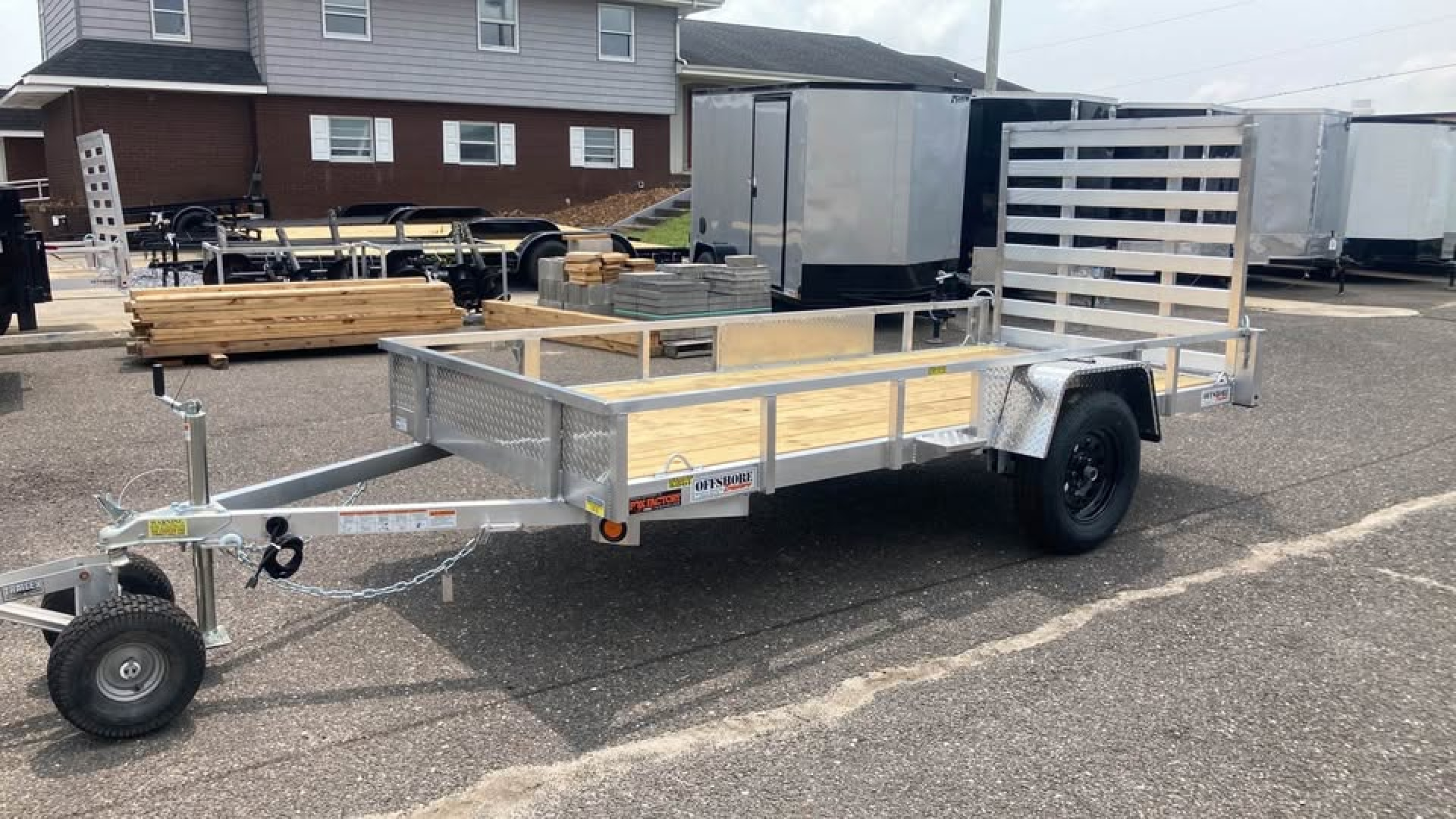 New 2026 Quality Steel and Aluminum 5x12 aluminum Utility Trailer