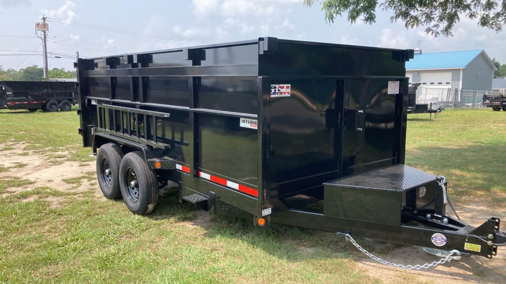 New 2026 Quality Steel and Aluminum 7x14 4' side Dump Trailer