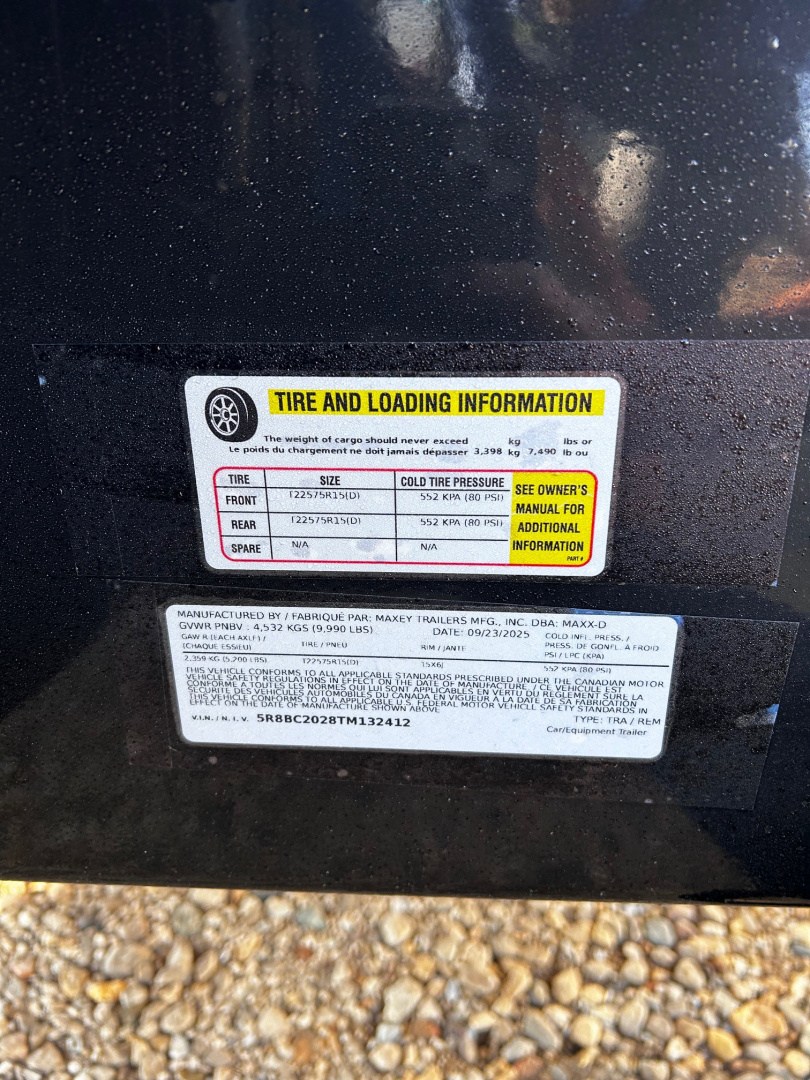 New 2026 MAXXD 102"X20' H5X CAR HAULER 9.9K GVWR DRIVE-OVER FENDERS Car / Racing Trailer