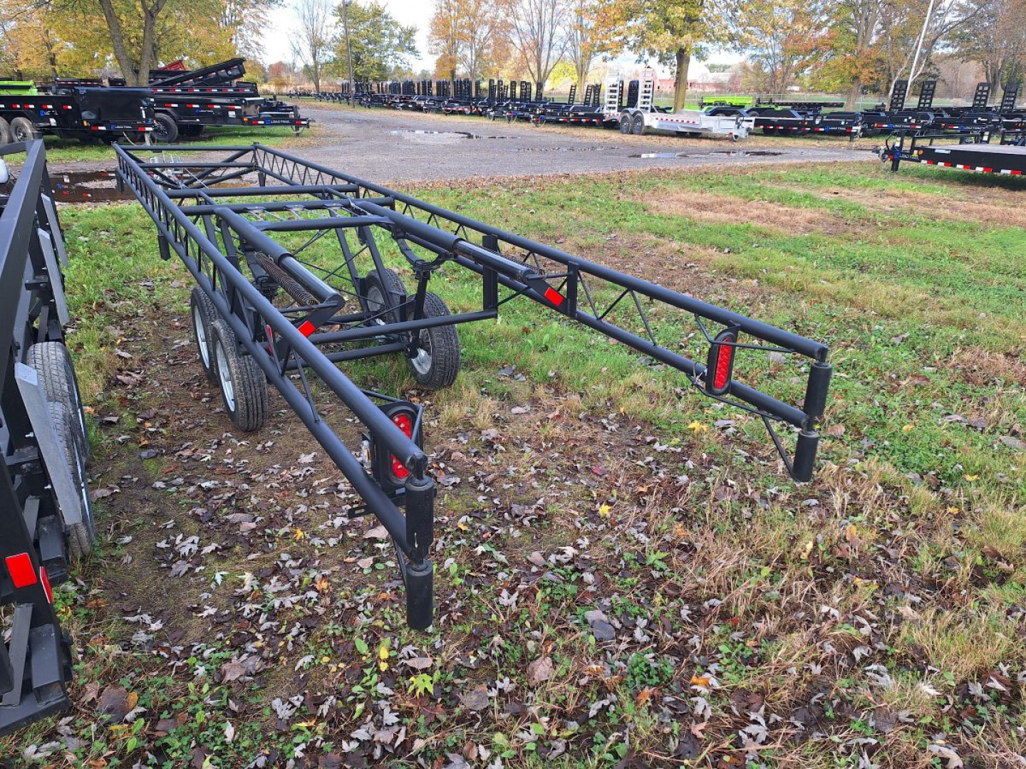 New 2025 Hoosier 20-24' Tandem Axle Crank Up Pontoon Trailer