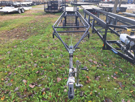 New 2025 Hoosier 20-24' Tandem Axle Crank Up Pontoon Trailer