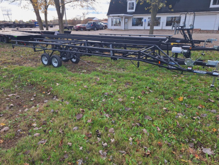 New 2025 Hoosier 20-24' Tandem Axle Crank Up Pontoon Trailer