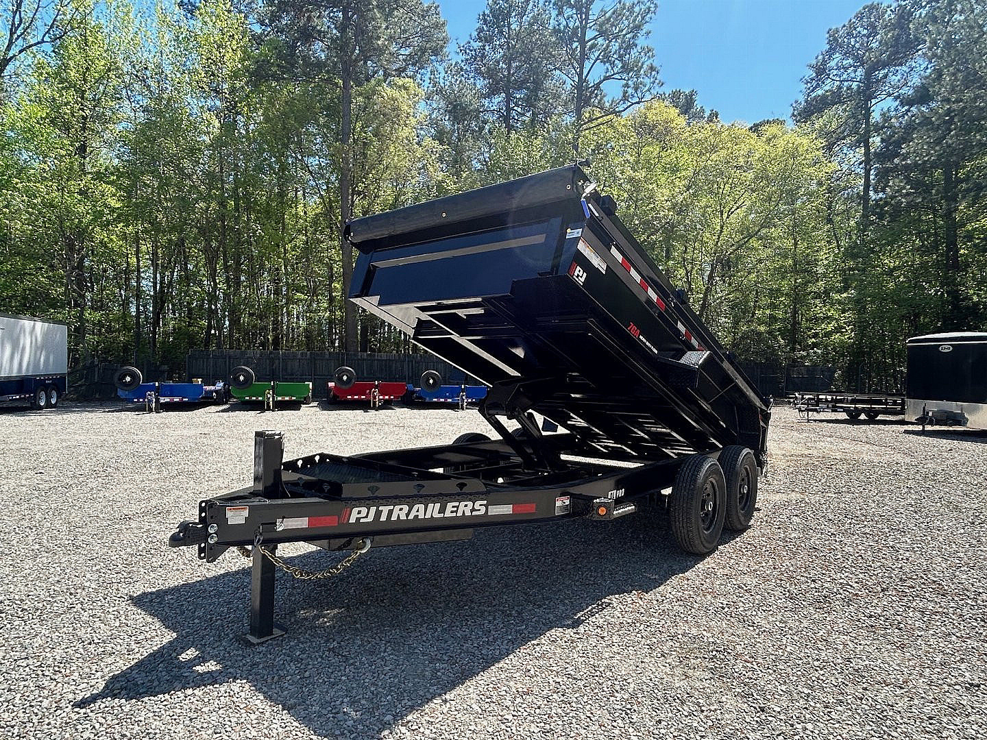 New 2026 PJ Trailers 7X14 DL 14K Dump Trailer w/ Hydraulic Jack