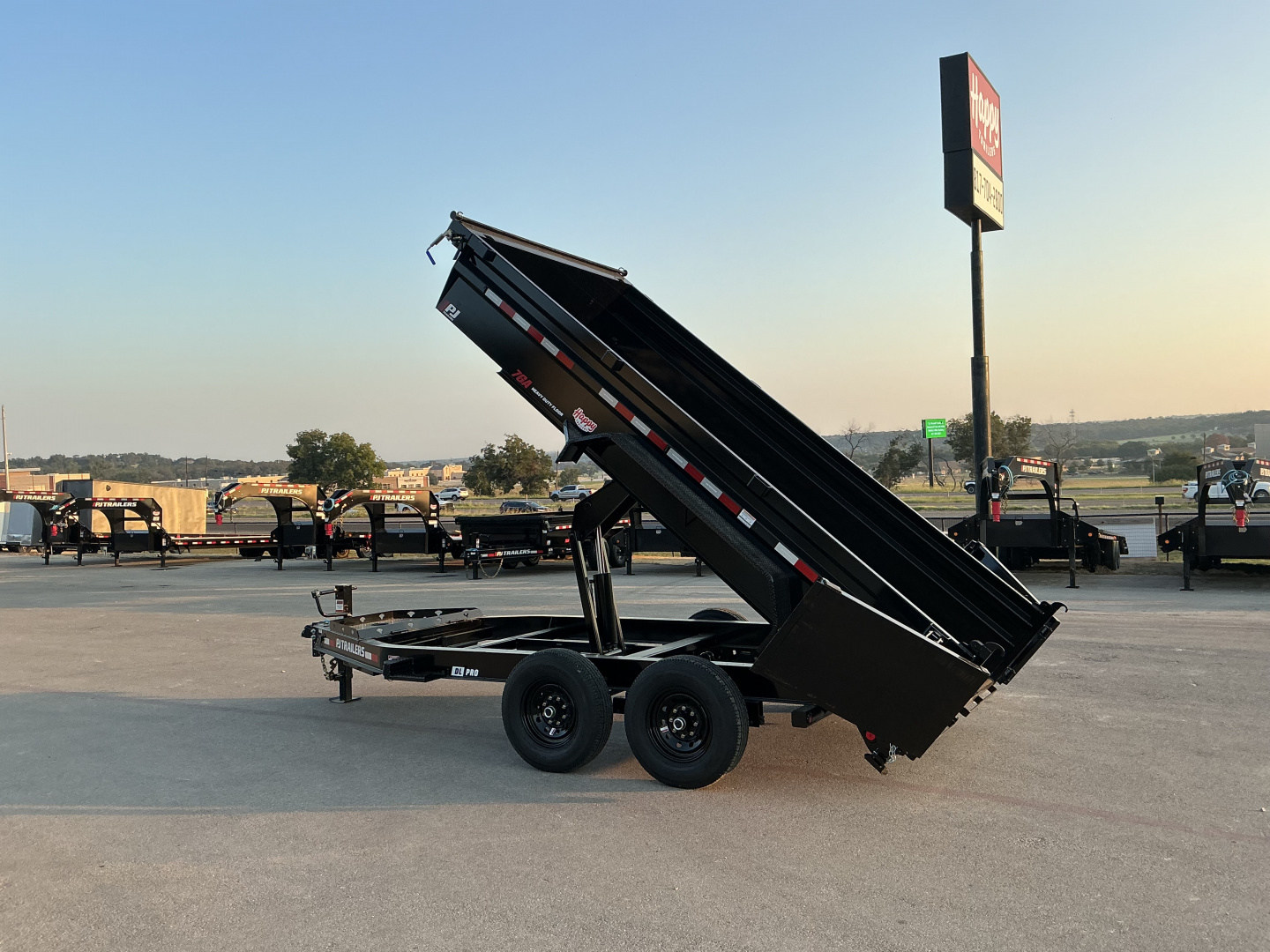 New 2026 PJ 83"x14' BP Tandem Axle Low Pro Dump w/ 24" Sides – DL