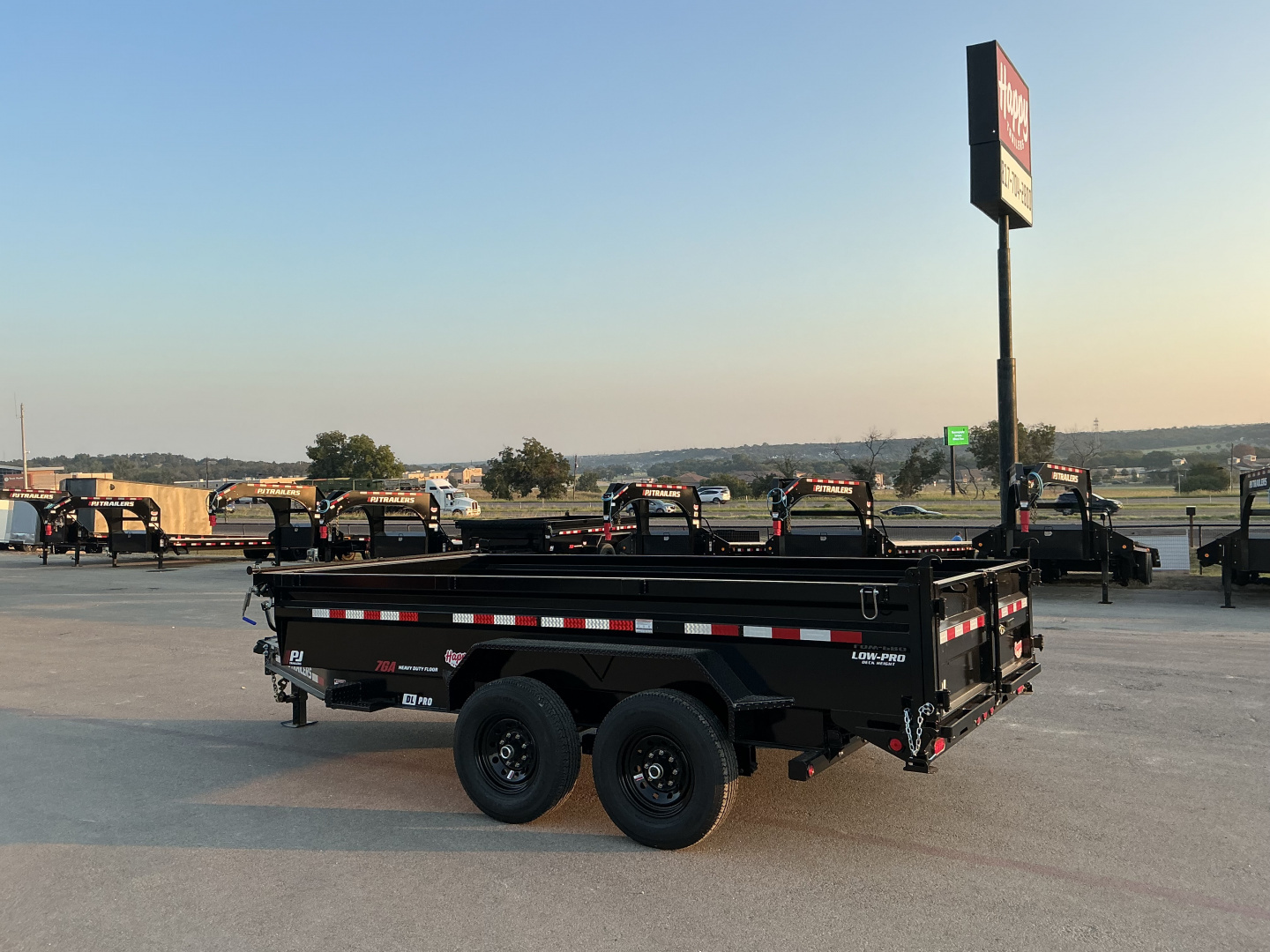 New 2026 PJ 83"x14' BP Tandem Axle Low Pro Dump w/ 24" Sides – DL
