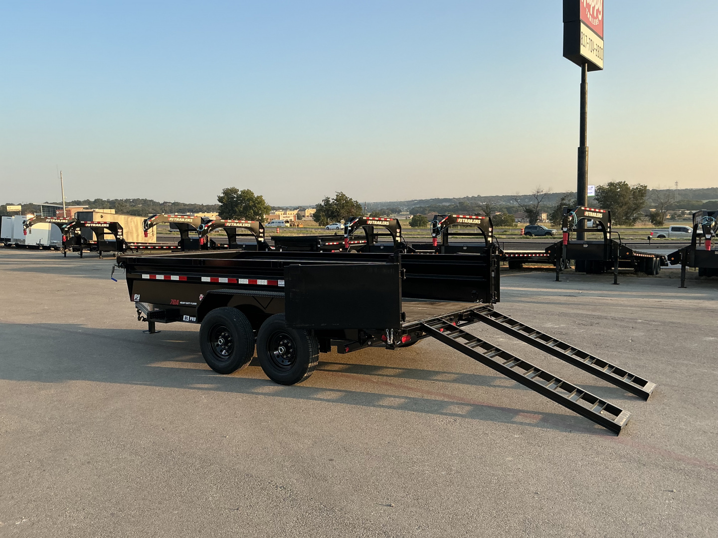 New 2026 PJ 83"x14' BP Tandem Axle Low Pro Dump w/ 24" Sides – DL