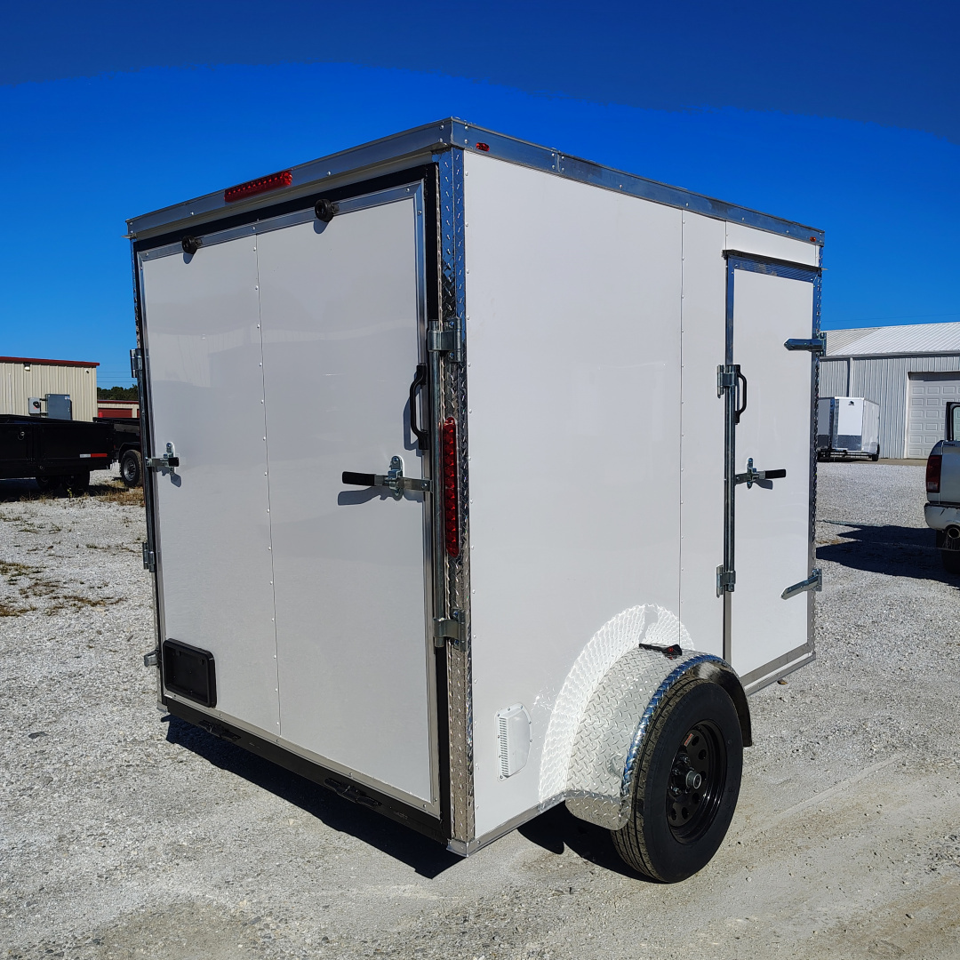 New 2025 Mammoth 6x8 SA Cargo / Enclosed Trailer, 6' interior height, 35k axle, .080 Polycore
