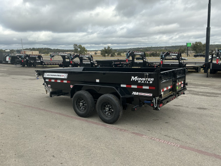 New 2026 PJ 83"x14' BP Tandem Axle Low Pro Telescopic Dump w/ 24" Sides – DT