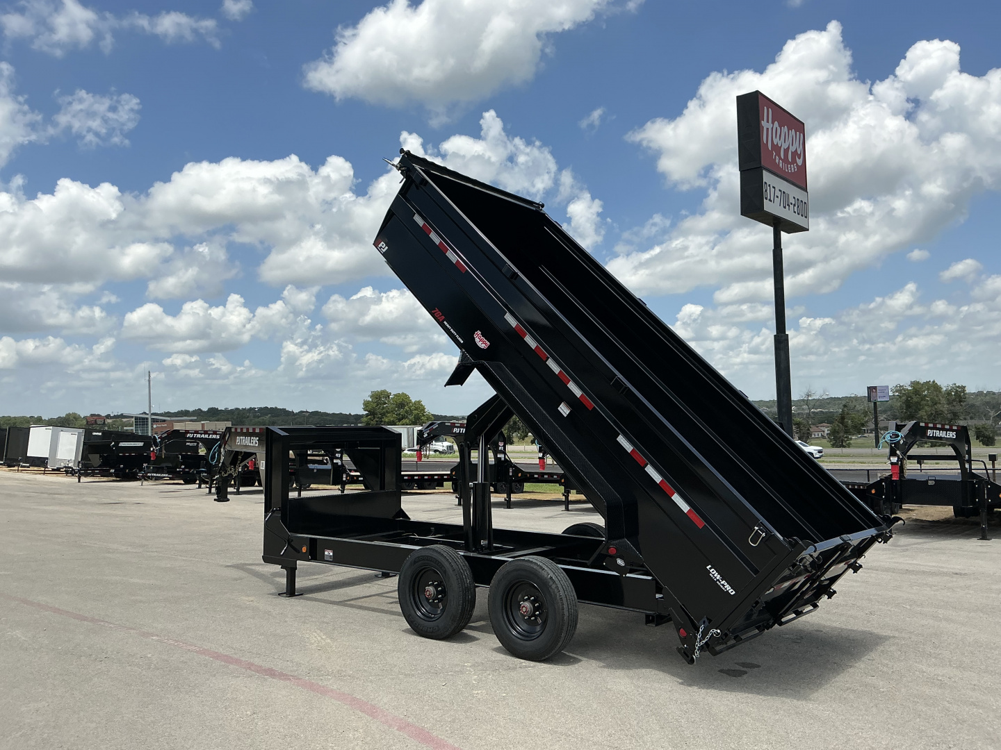 New 2026 PJ 82"x16' GN Tandem Axle HD Low Pro Dump w/ 36" Sides – DE