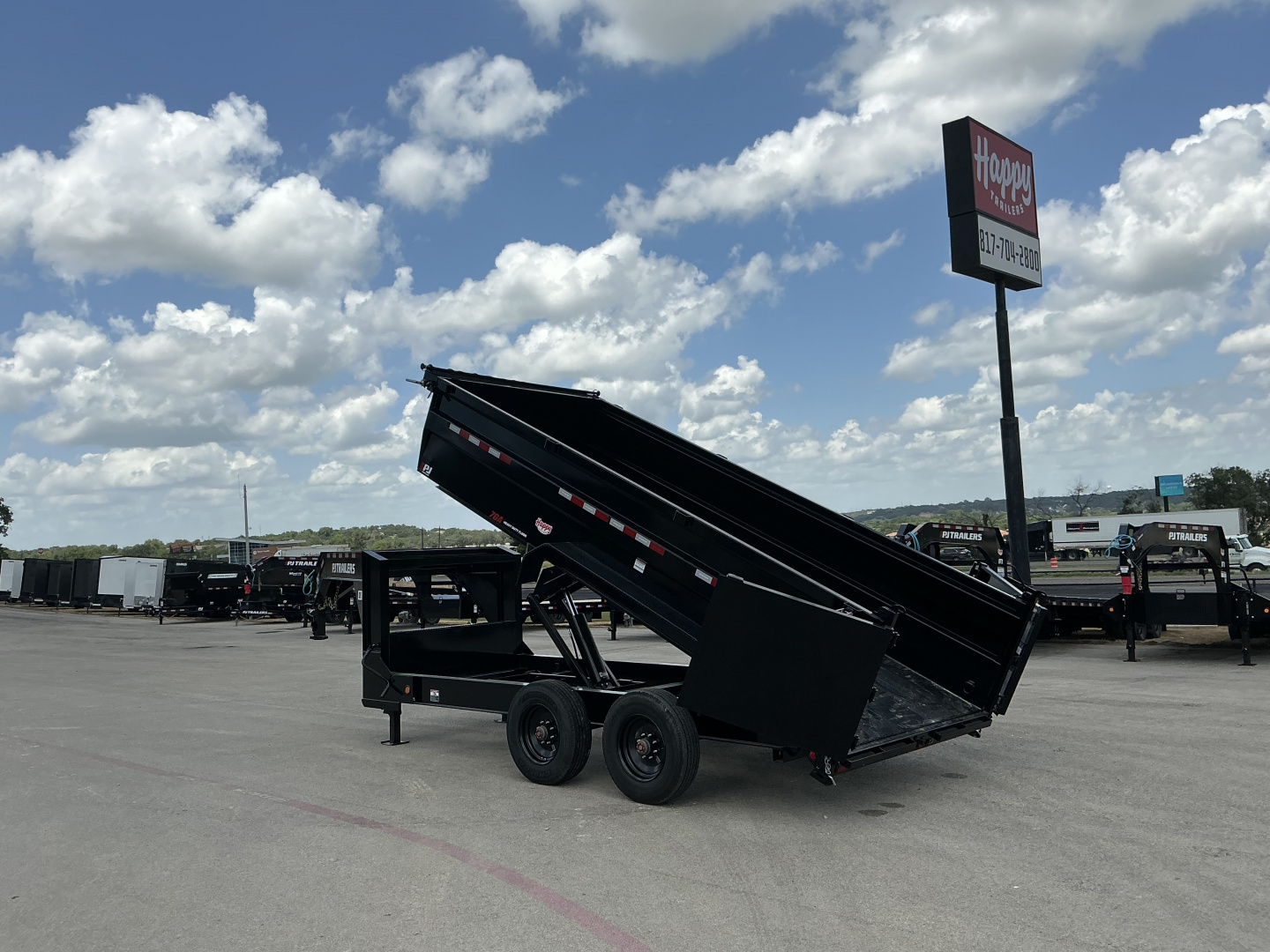 New 2026 PJ 82"x16' GN Tandem Axle HD Low Pro Dump w/ 36" Sides – DE