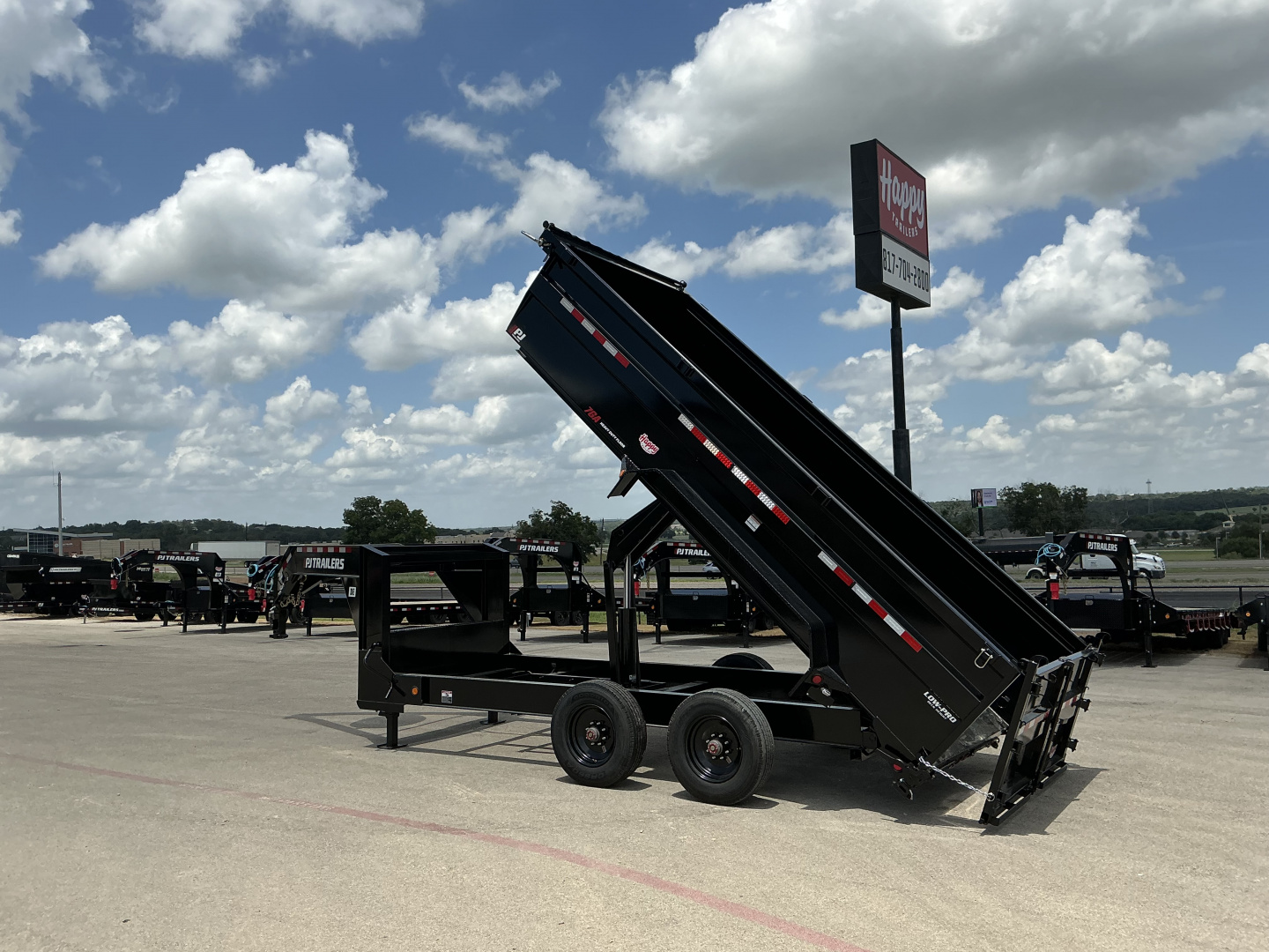 New 2026 PJ 82"x16' GN Tandem Axle HD Low Pro Dump w/ 36" Sides – DE