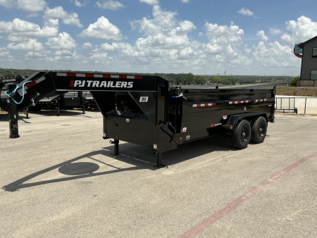 New 2026 PJ 82"x16' GN Tandem Axle HD Low Pro Dump w/ 36" Sides – DE
