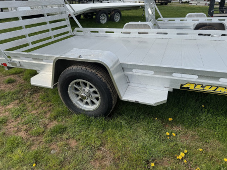 New 2026 Aluma 7712H-S-TG One Piece Gate Utility Trailer