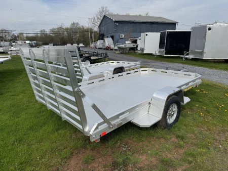 New 2026 Aluma 7712H-S-TG One Piece Gate Utility Trailer