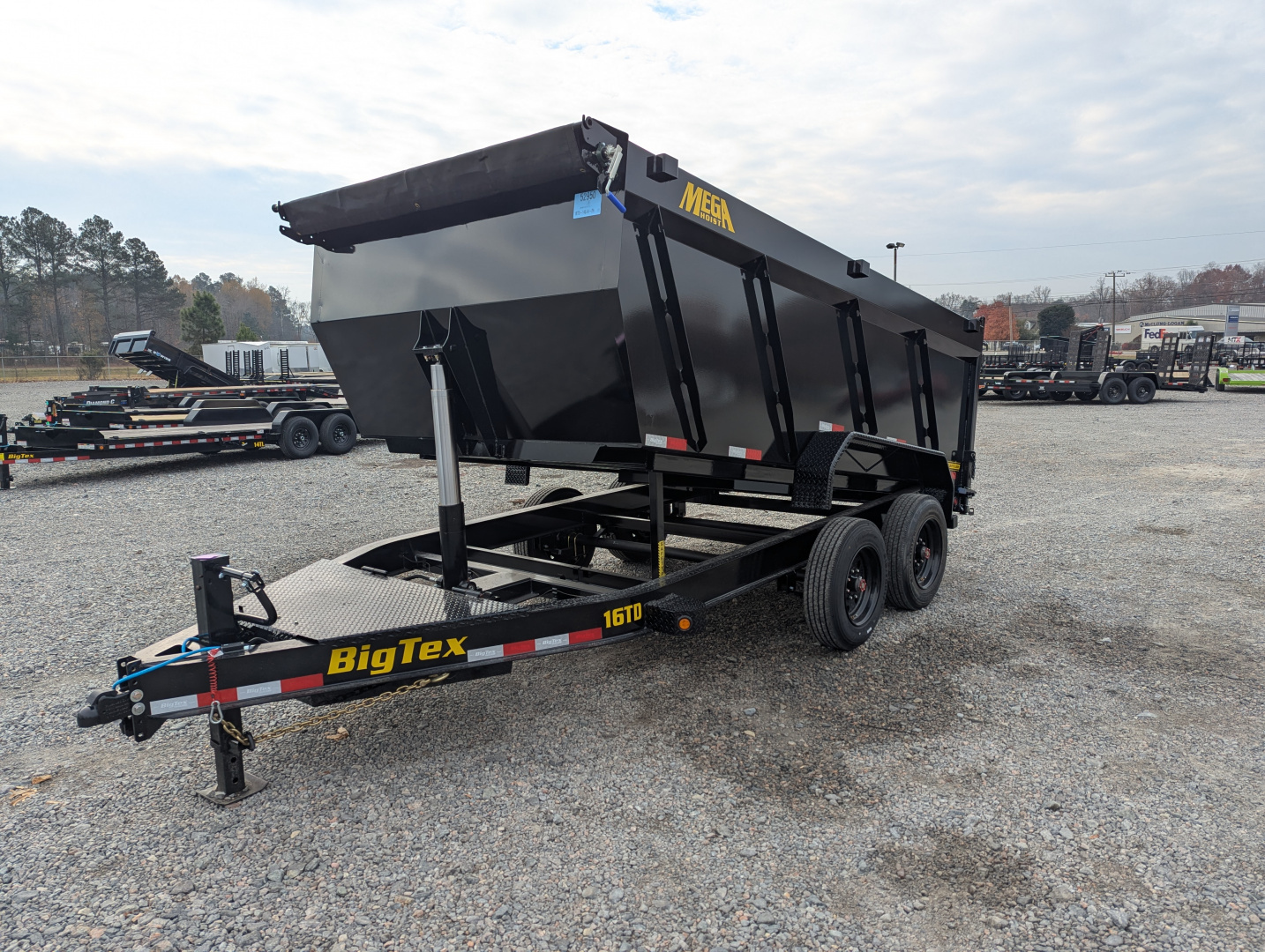 New 2026 Big Tex Trailers 16TD-7x14 Heavy Duty 17.6K Telescopic Dump w/ Slide-In Ramps & 4' Sides Dump Trailer