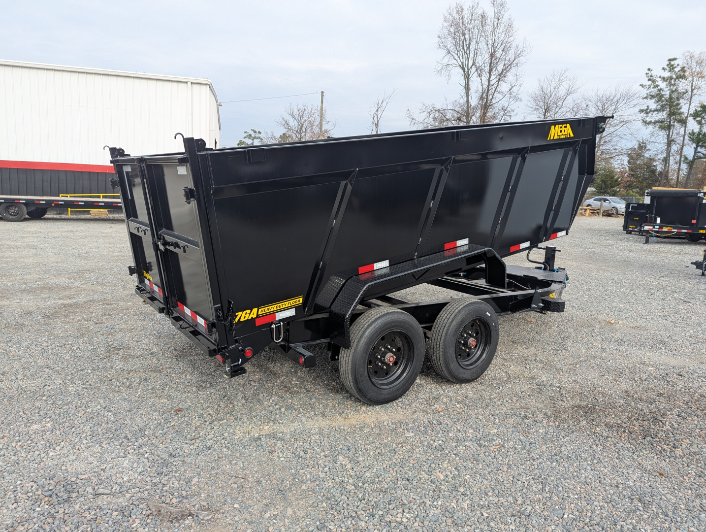 New 2026 Big Tex Trailers 16TD-7x14 Heavy Duty 17.6K Telescopic Dump w/ Slide-In Ramps & 4' Sides Dump Trailer