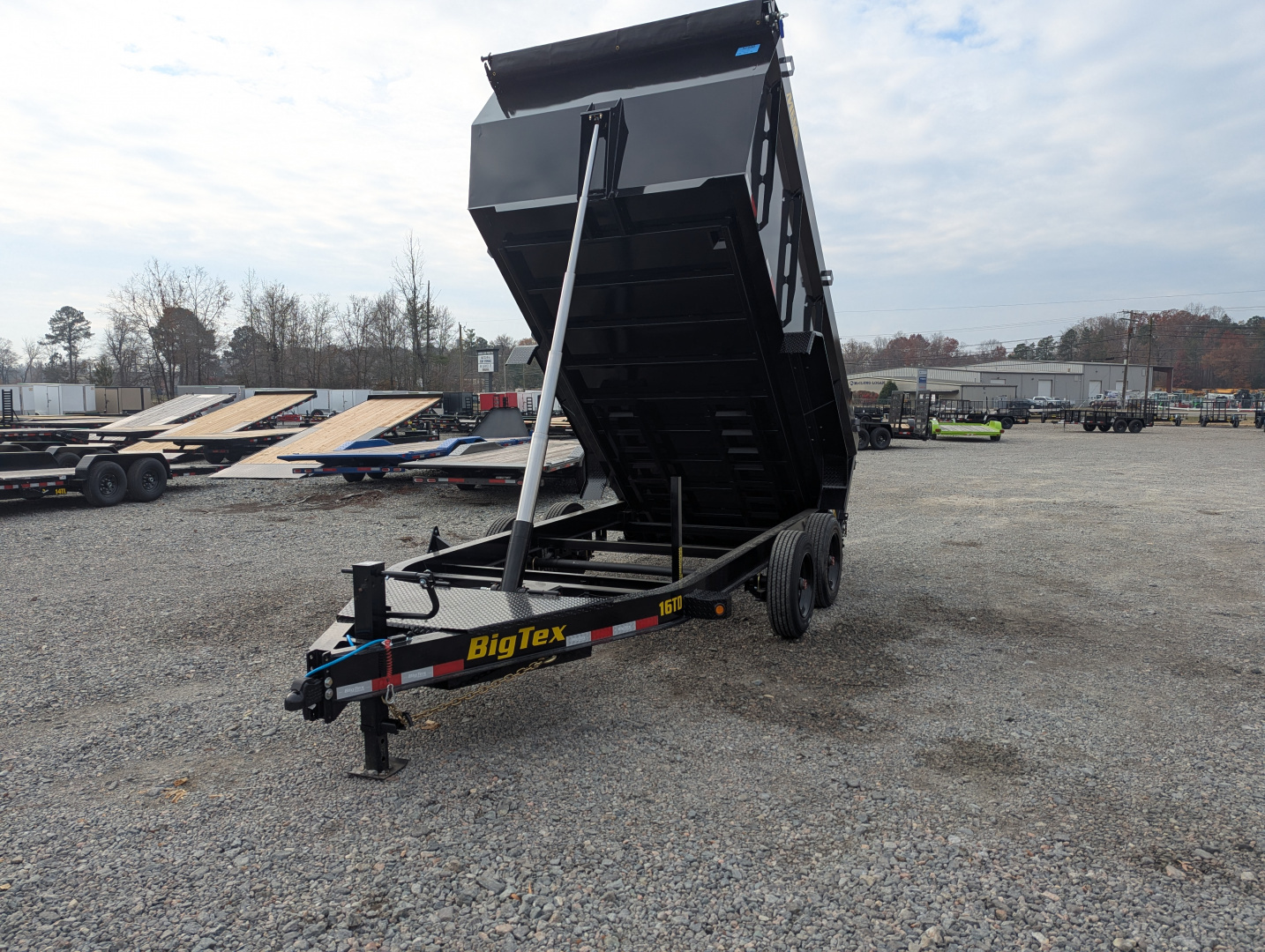 New 2026 Big Tex Trailers 16TD-7x14 Heavy Duty 17.6K Telescopic Dump w/ Slide-In Ramps & 4' Sides Dump Trailer