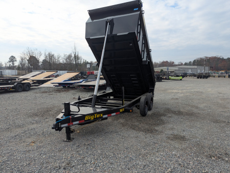 New 2026 Big Tex Trailers 16TD-7x14 Heavy Duty 17.6K Telescopic Dump w/ Slide-In Ramps & 4' Sides Dump Trailer