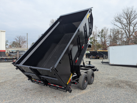 New 2026 Big Tex Trailers 16TD-7x14 Heavy Duty 17.6K Telescopic Dump w/ Slide-In Ramps & 4' Sides Dump Trailer