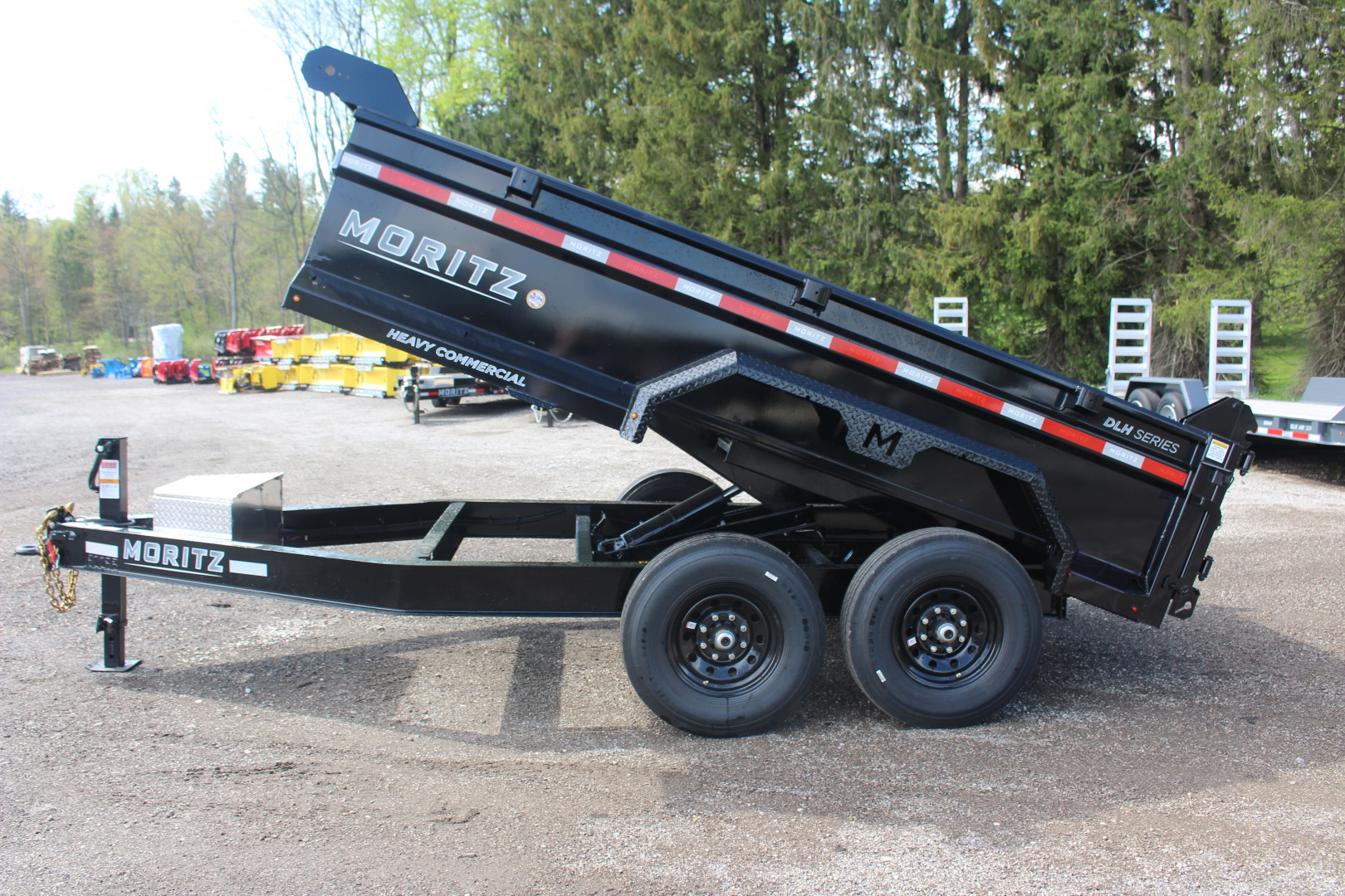 New 2026 Moritz 6' 10" x 12' Heavy Commercial DLH Series Dump Trailer - 14000# GVW