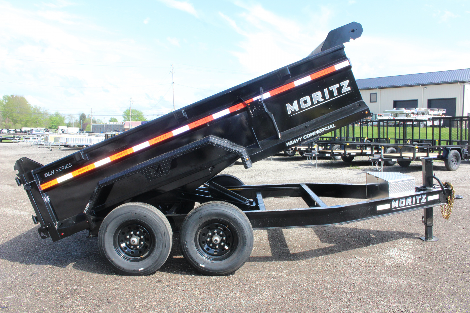 New 2026 Moritz 6' 10" x 12' Heavy Commercial DLH Series Dump Trailer - 14000# GVW