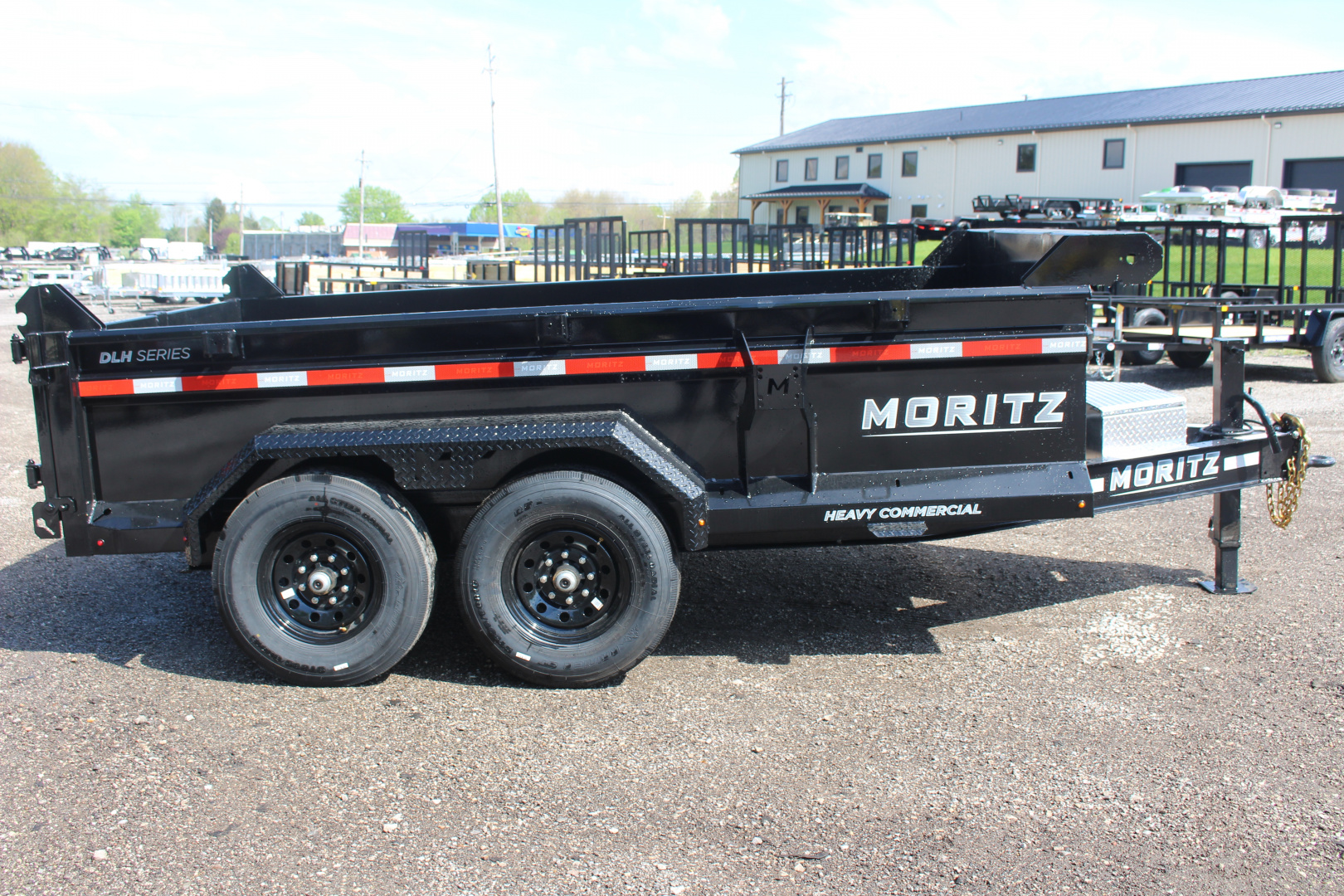 New 2026 Moritz 6' 10" x 12' Heavy Commercial DLH Series Dump Trailer - 14000# GVW