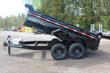 New 2026 Moritz 6' 10" x 12' Heavy Commercial DLH Series Dump Trailer - 14000# GVW