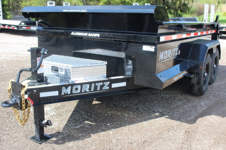 New 2026 Moritz 6' 10  x 12' Heavy Commercial DLH Series Dump Trailer - 14000# GVW