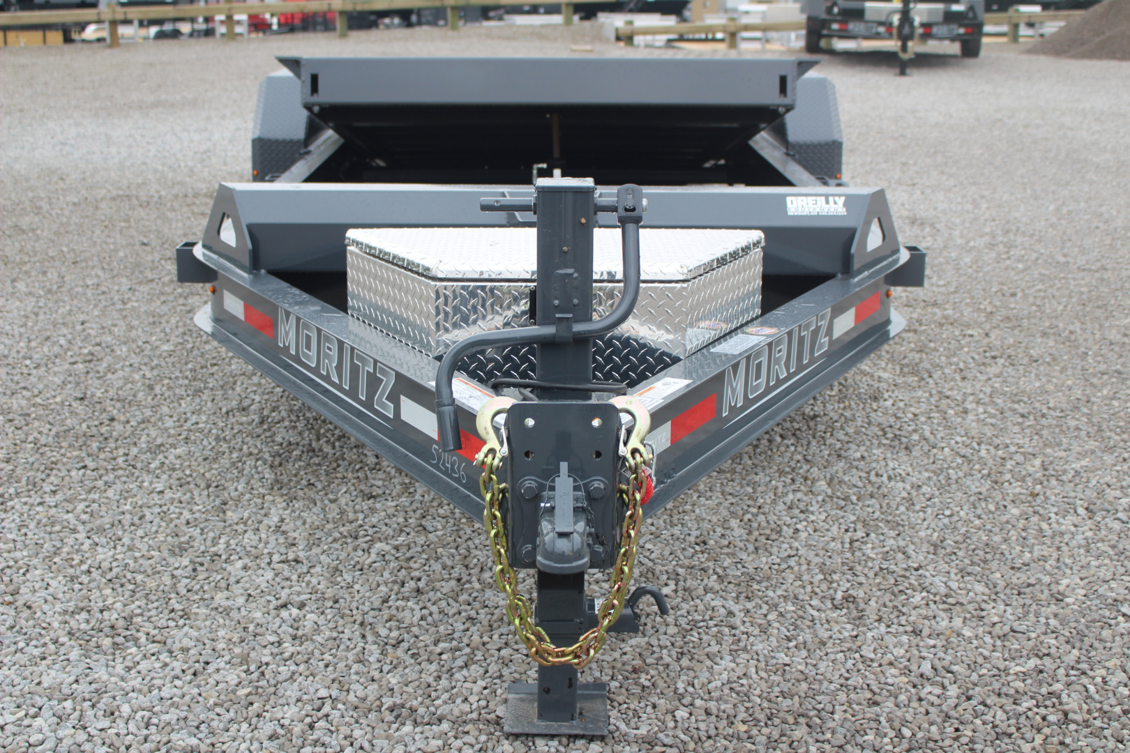 New 2026 Moritz 7' x 16' + 4' Low Pro - Gravity Tilt - Equipment Trailer - 14000# GVW