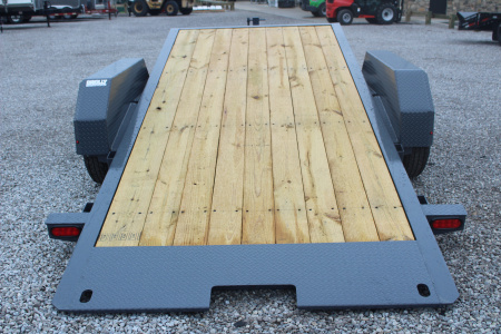 New 2026 Moritz 7' x 16' + 4' Low Pro - Gravity Tilt - Equipment Trailer - 14000# GVW
