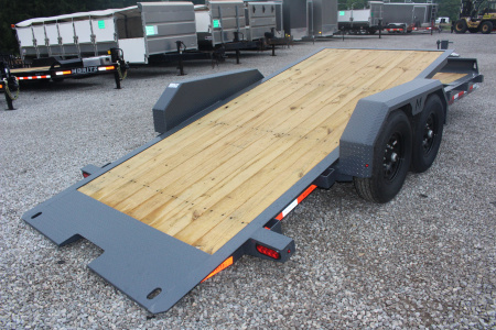 New 2026 Moritz 7' x 16' + 4' Low Pro - Gravity Tilt - Equipment Trailer - 14000# GVW