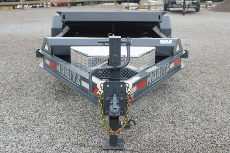 New 2026 Moritz 7' x 16' + 4' Low Pro - Gravity Tilt - Equipment Trailer - 14000# GVW
