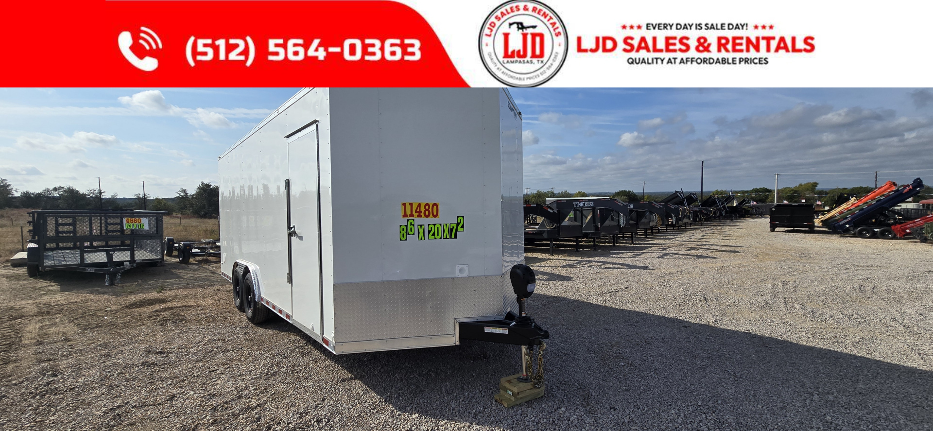 New 2026 Stallion - 8'5" X 20' X 7'2" - Cargo / Enclosed Trailer