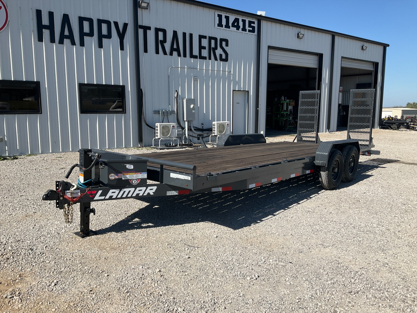 Used 2022 Lamar Trailers 83"x22' Equipment Hauler