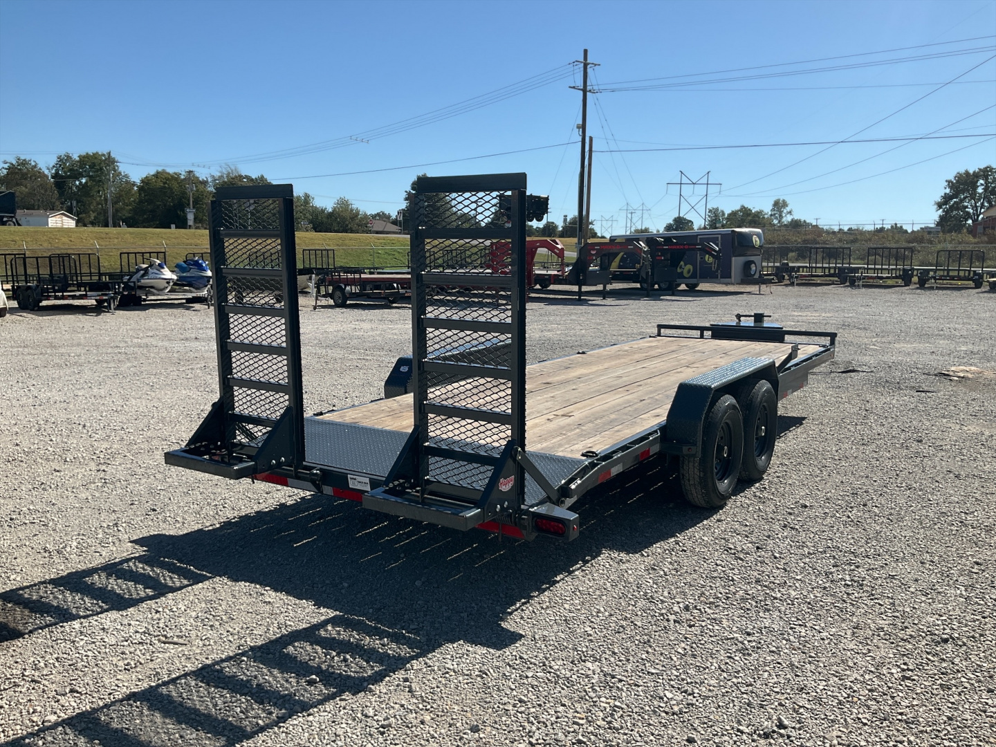 Used 2022 Lamar Trailers 83"x22' Equipment Hauler