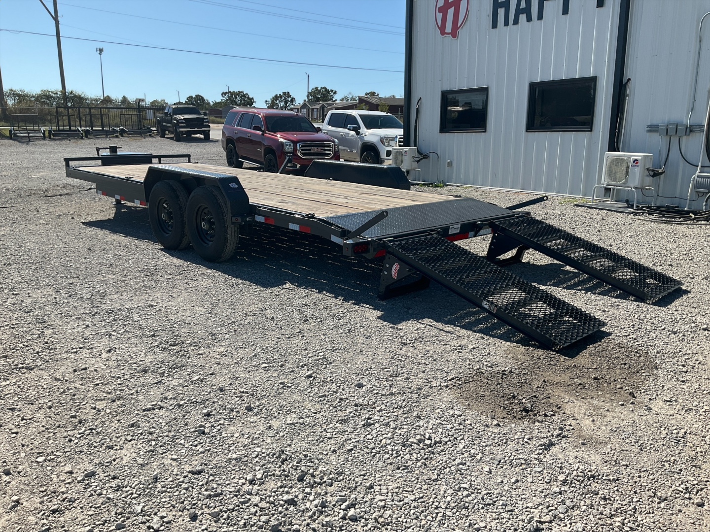 Used 2022 Lamar Trailers 83"x22' Equipment Hauler