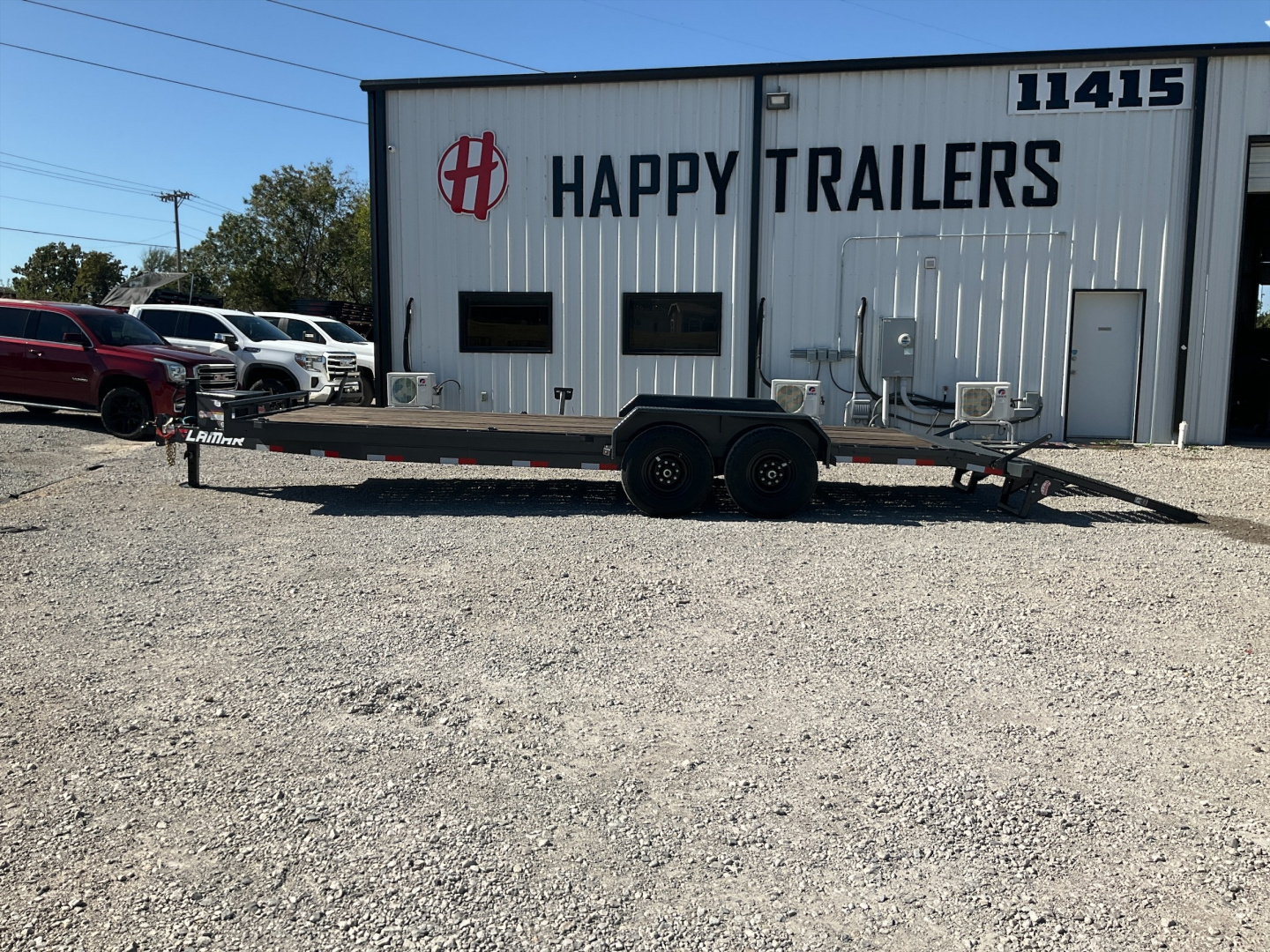 Used 2022 Lamar Trailers 83"x22' Equipment Hauler