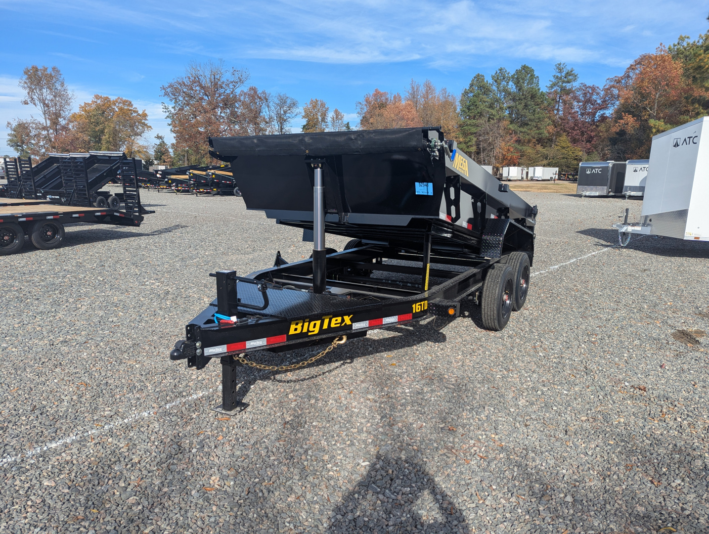 New 2026 Big Tex Trailers 7x14 TD Heavy Duty 17.6K Telescopic Dump w/ Slide-In Ramps & 4' Sides Dump Trailer