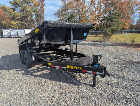 New 2026 Big Tex Trailers 7x14 TD Heavy Duty 17.6K Telescopic Dump w/ Slide-In Ramps & 4' Sides Dump Trailer