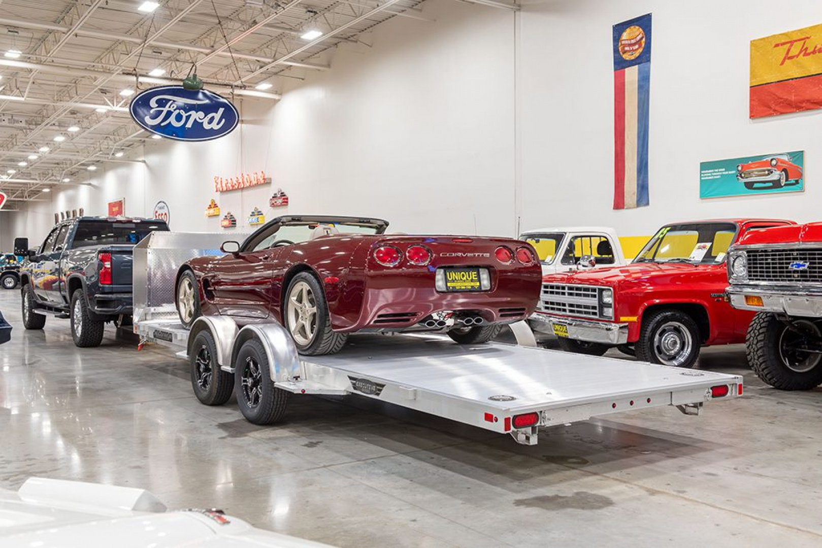 New 2026 Aluma 8218LP-TILT Car Hauler / 82" WIDE X 18' LONG / LP PROFILE CAR TILT WITH RAMPS