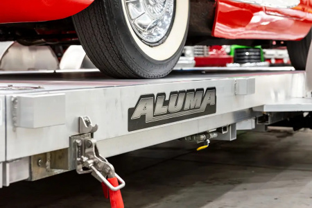 New 2026 Aluma 8218LP-TILT Car Hauler / 82" WIDE X 18' LONG / LP PROFILE CAR TILT WITH RAMPS