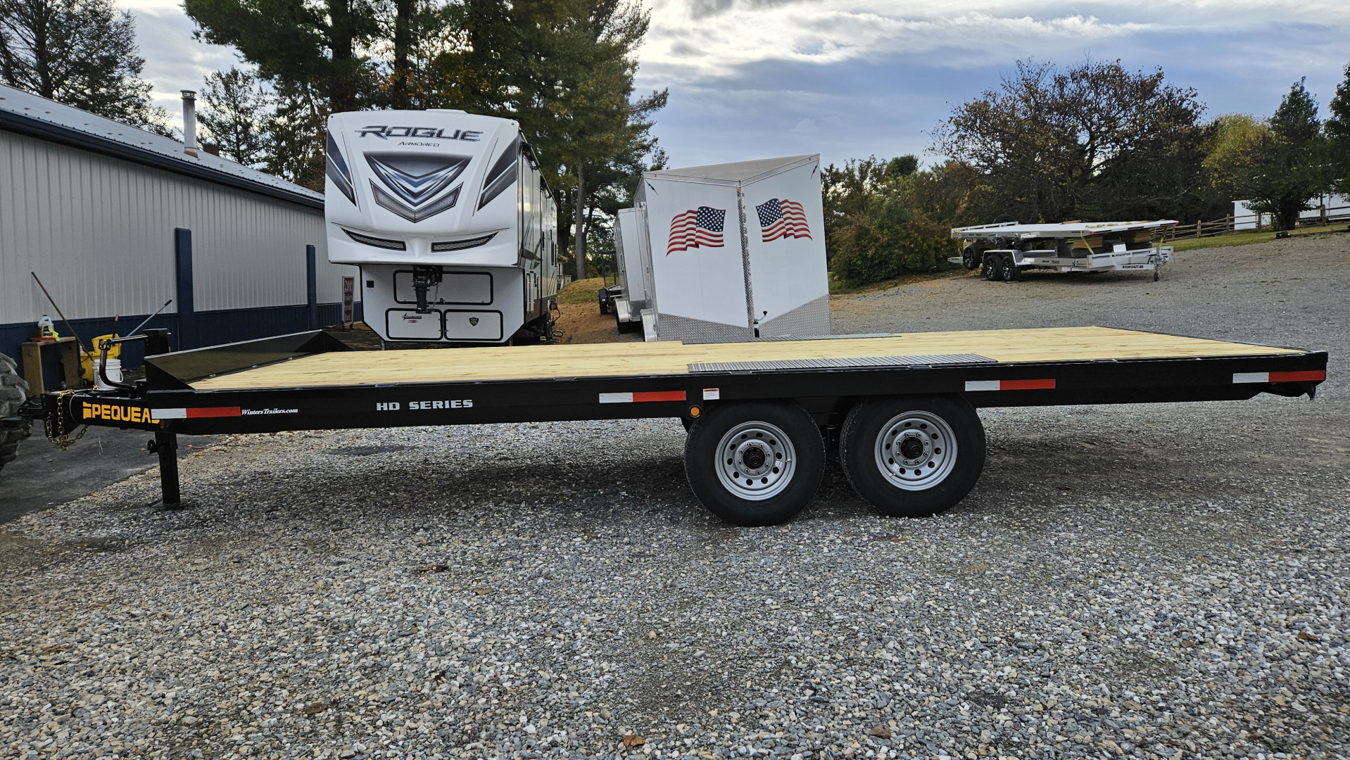 New 2025 Pequea Trailers HD DECKOVER 20' FLAT Deckover Trailer