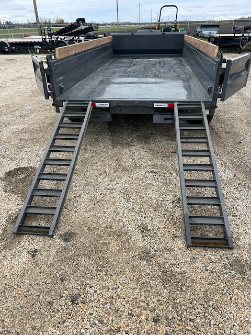 New 2026 Horizon Trailers 16 FT Dump Trailer ASH GREY