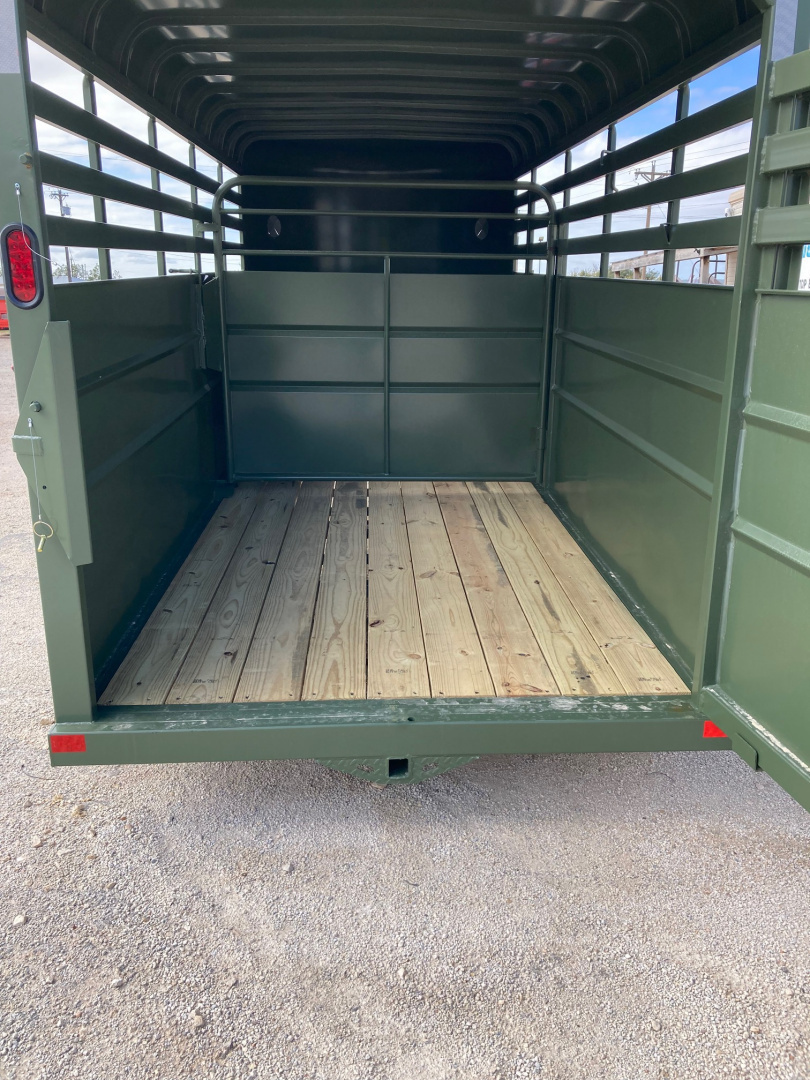 New 2026 Delco Bumper Pull 6' X 16' Stock Trailer