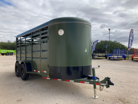 New 2026 Delco Bumper Pull 6' X 16' Stock Trailer