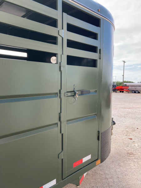 New 2026 Delco Bumper Pull 6' X 16' Stock Trailer